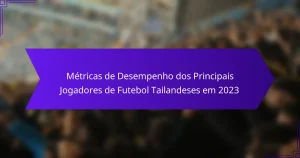 Métricas de Desempenho dos Principais Jogadores de Futebol Tailandeses em 2023