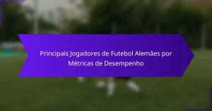 Principais Jogadores de Futebol Alemães por Métricas de Desempenho