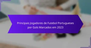 Principais Jogadores de Futebol Portugueses por Gols Marcados em 2023